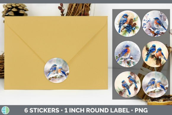 Bluebird Christmas Sticker Design Review