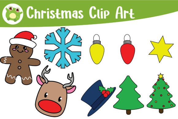 Christmas Clip Art Bright 20 Pcs for Festive Illustrations