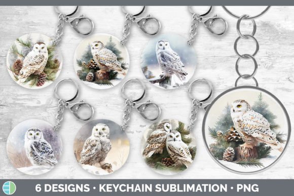 Christmas Snowy Owl Keychain Bundle Ke