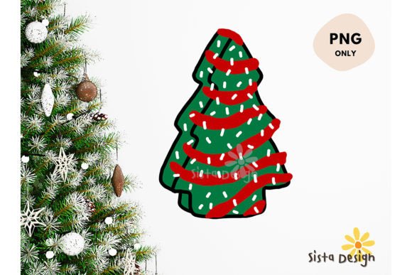 Christmas Tree Cake Sublimation PNG2 Illustrations
