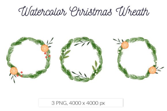 Elegant Watercolor Christmas Wreath Review