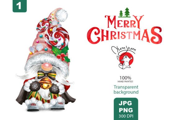 Sweet Christmas Gnome Illustration